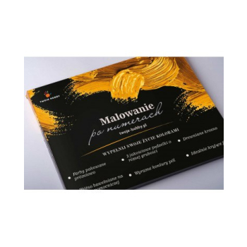 Malowanie po numerach Dom w lesie 40x50 Płótno + Farby + Pędzle